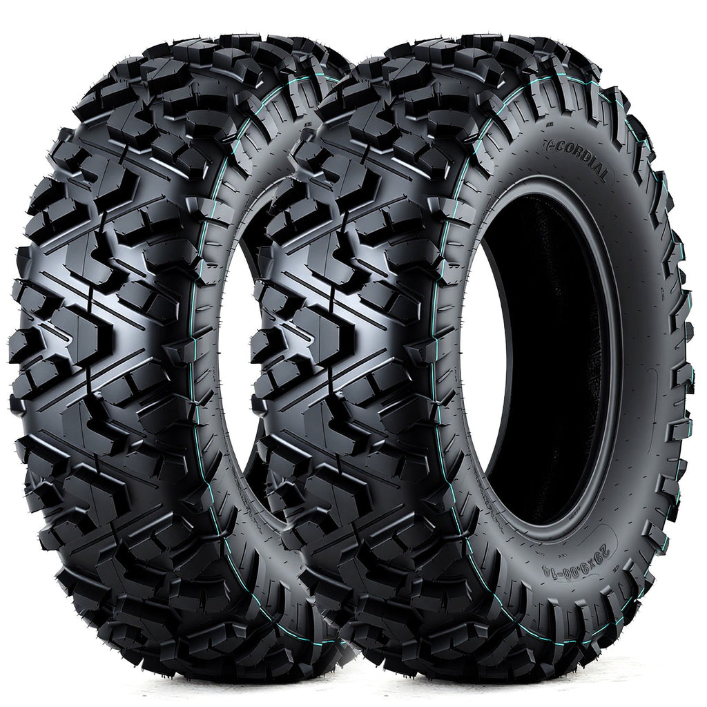 Garvee 29x9-14 29x9x14 ATV UTV Tires All-Terrain 6PR Tubeless Cut-Resistant Durable Off-Road Mud Sand Trail 2 Pack
