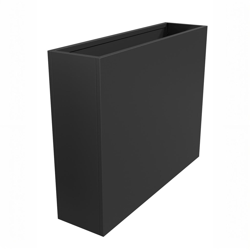 Garvee 38" x 10" x 30" Raised Garden Bed Planter, Heavy Duty Carbon Steel Elevated Planter Box with Removable Divider, Drainage Holes & Rust-Resistant Coating for Yard, Patio, Balcony & Garden, Black