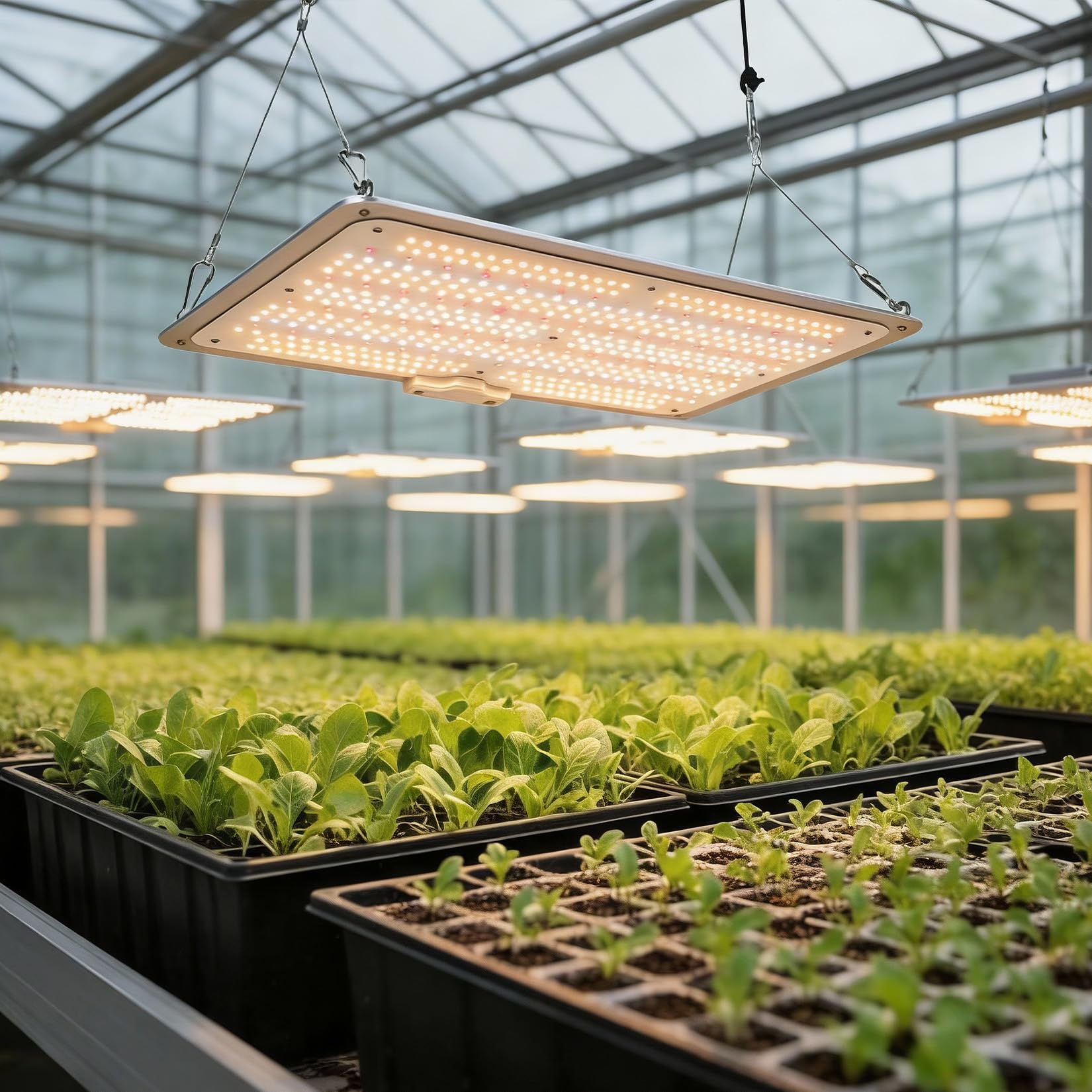 Garvee 150W LED Grow Light Full Spectrum with Red & IR, Dimmable Quantum Board Plant Light for Indoor Plants Seedling, Veg and Bloom, 11.81×15.74in, 120V US Plug