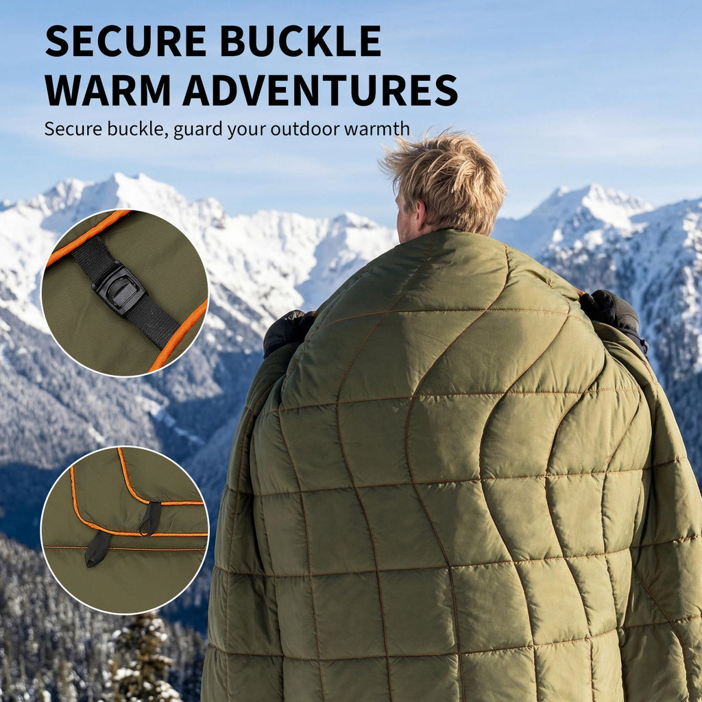 Garvee Multi-Function Camping Blanket - Ultralight Convertible Sleeping Bag & Warm Blanket 79x55 Inch Waterproof for Outdoor Camping, Hiking & Travel