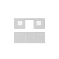 Garvee Carport Sidewall Kit for Outdoor Vehicle Storage, Fits 10 x 20 FT and 13 x 20 FT Frames with 160G/180G PE Panels, Roll-Up Doors, Windows, White