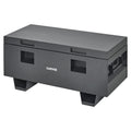 Garvee 42"x18"x20" Heavy-Duty Steel Truck Bed Tool Box - Lockable Waterproof Jobsite Chest with Removable Feet, Side Handles, and Dual Locks, Black with Silver Floral Spray Coating, Ideal for Trucks, Trailers, and Garages, Grey