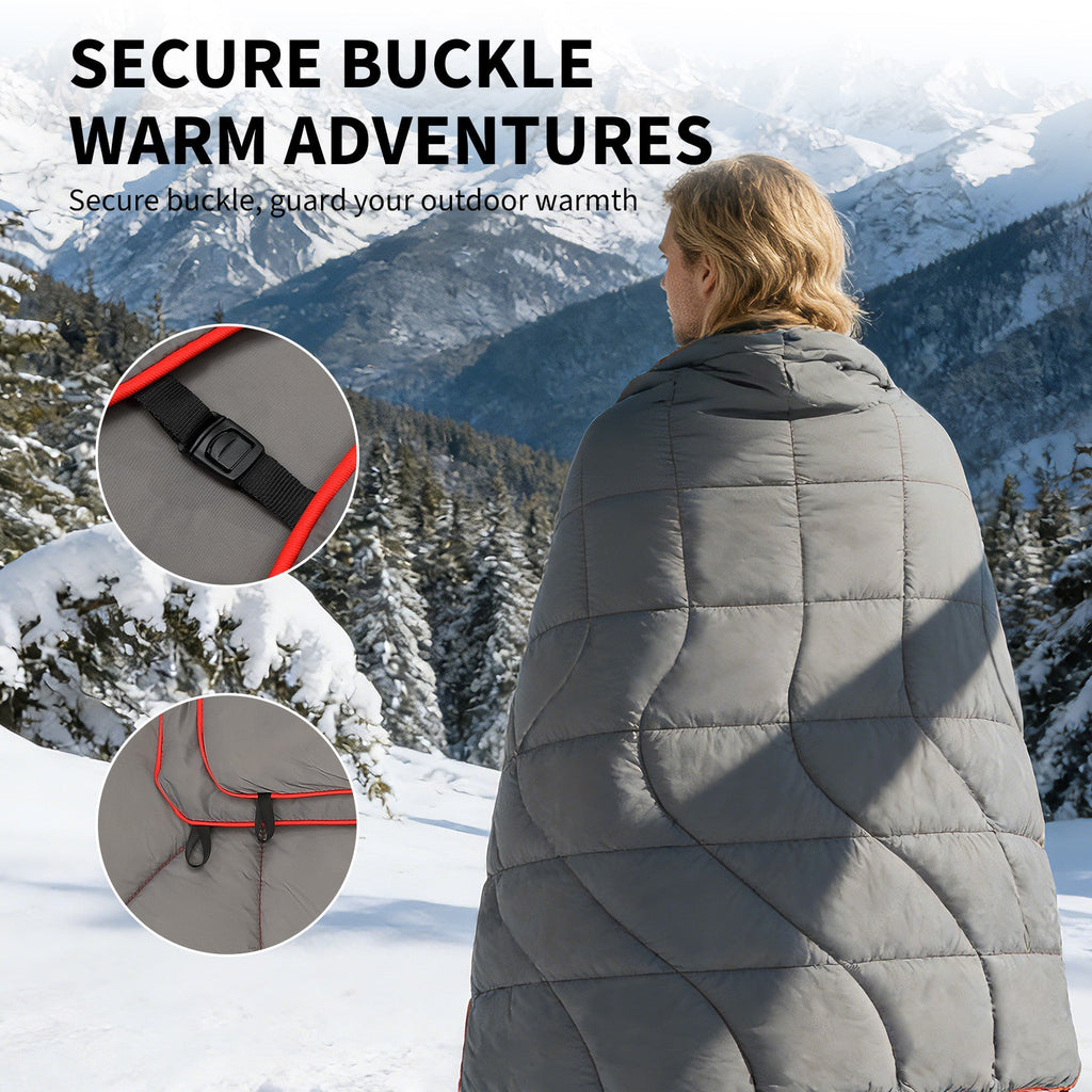 Garvee Multi-Function Camping Blanket - Ultralight Convertible Sleeping Bag & Warm Blanket 79x55 Inch Waterproof for Outdoor Camping, Hiking & Travel