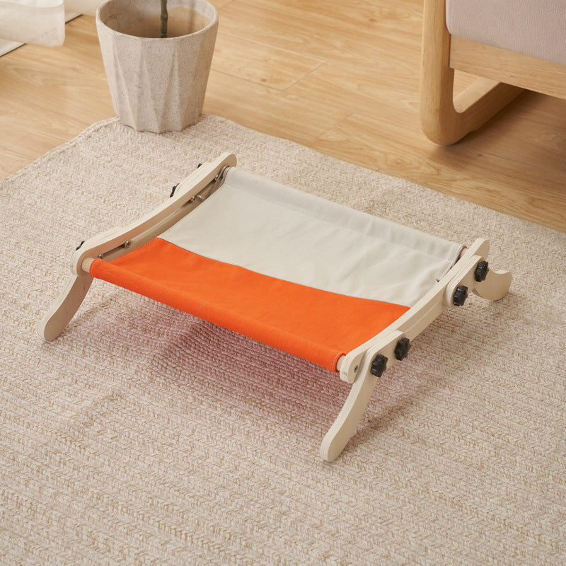 Garvee Cat Window Perch, Cat Radiator Bed Hammock, Holds Up to 18kg Wooden Seat Cats Bed, No-Screw Adjustable and Suction Cups, for Windowsill, Bedside, Radiator, Easy Assembly