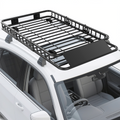 Garvee 64" x 39" x6" Rooftop Cargo Carrier Basket, Heavy Duty Steel, Black, Universal Fit for SUV and Truck Roof Racks