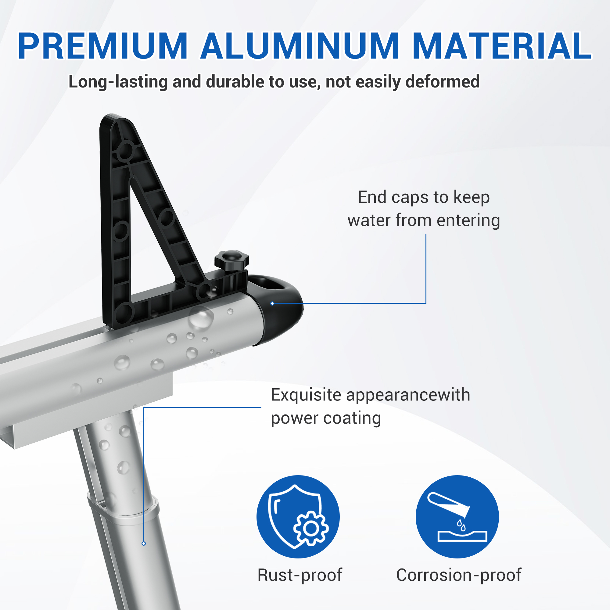 Garvee Truck Rack, 71" Aluminum Ladder Rack for Truck, 800lbs Capacity With 8 Non-Drilling C-Clamps, Heavy Duty Truck Bed Rack Two-Bar Set