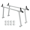 Garvee Truck Rack, 71" Aluminum Ladder Rack for Truck, 800lbs Capacity With 8 Non-Drilling C-Clamps, Heavy Duty Truck Bed Rack Two-Bar Set