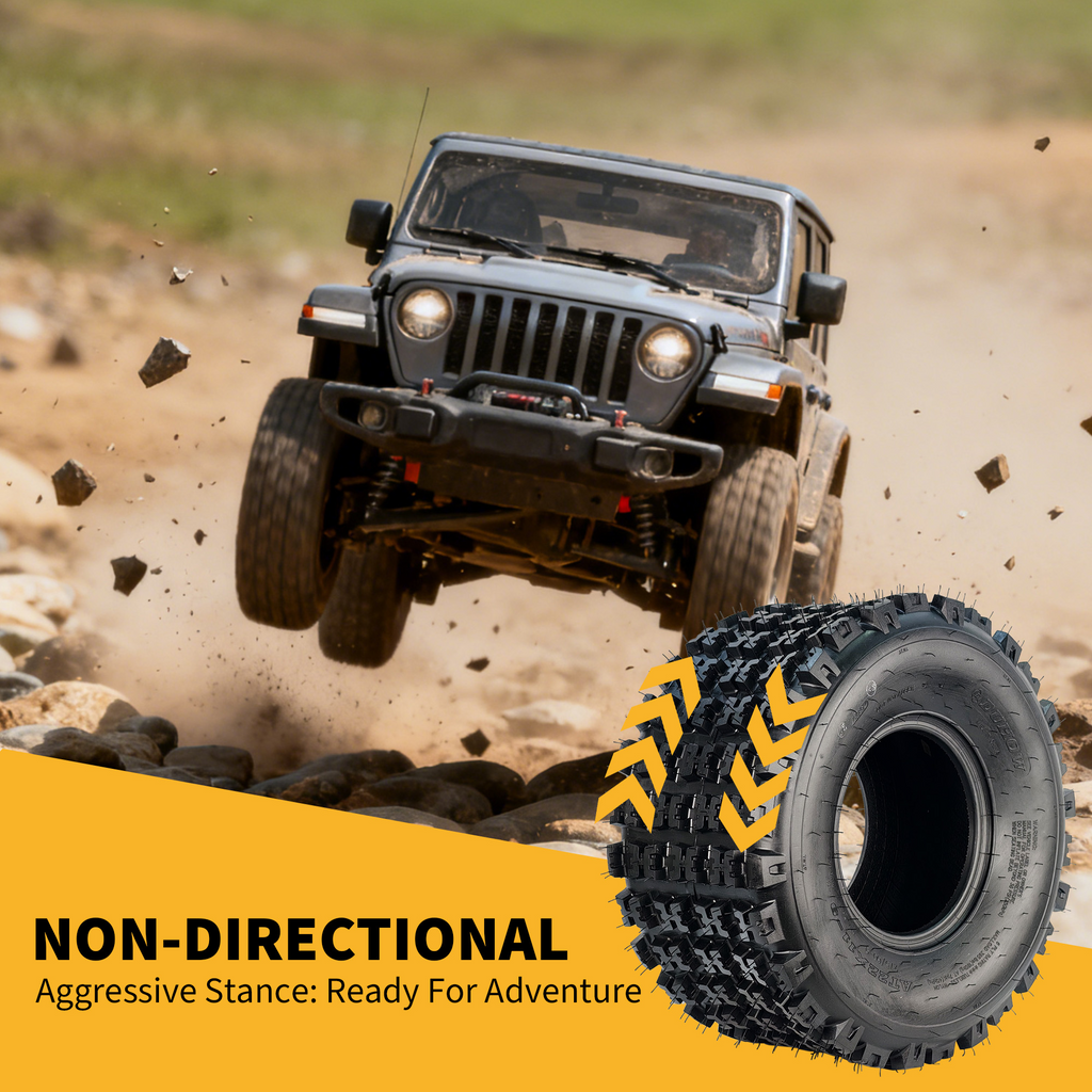 Garvee 20x11x9 ATV Tires 2 Pack Tubeless All Terrain for Trail Desert Mud Dirt Street Sand 6PR Black